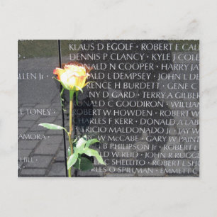 vietnam veterans memorial postcard