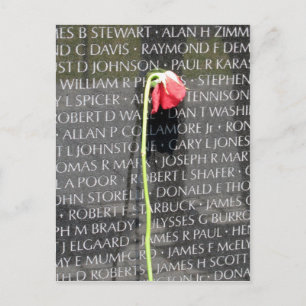 vietnam veterans memorial postcard