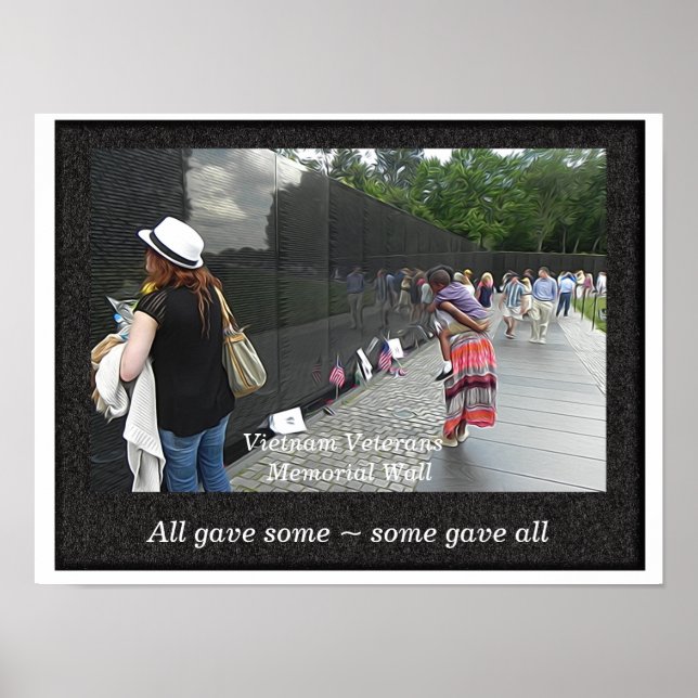 Vietnam Veterans Memorial Wall _ Art Print (Front)