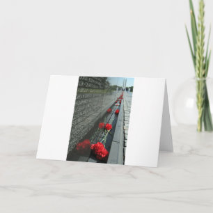 Vietnam veterans Memorial Wall Card
