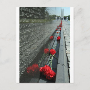 Vietnam veterans Memorial Wall Postcard