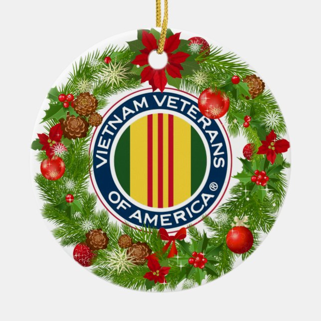 Vietnam Veterans of America Christmas Ornament (Front)