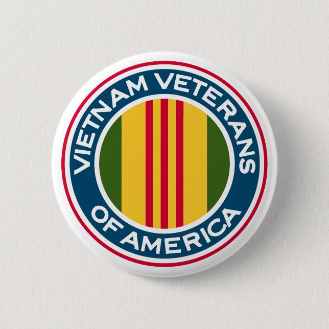 Vietnam Veterans of America Logo 6 Cm Round Badge (Front)
