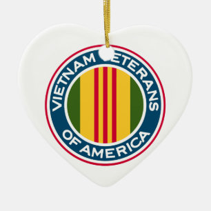 Vietnam Veterans of America Logo Ceramic Ornament