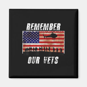 Vietnam Veterans Remember Our Vets Memorial Day T Magnet