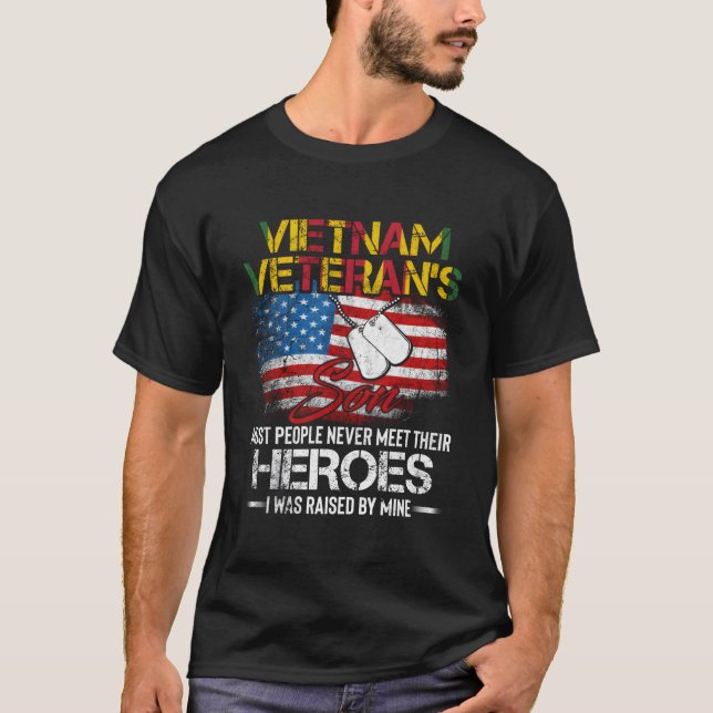 Vietnam Veteran'S Son Vietnam Vet T-Shirt (Front)