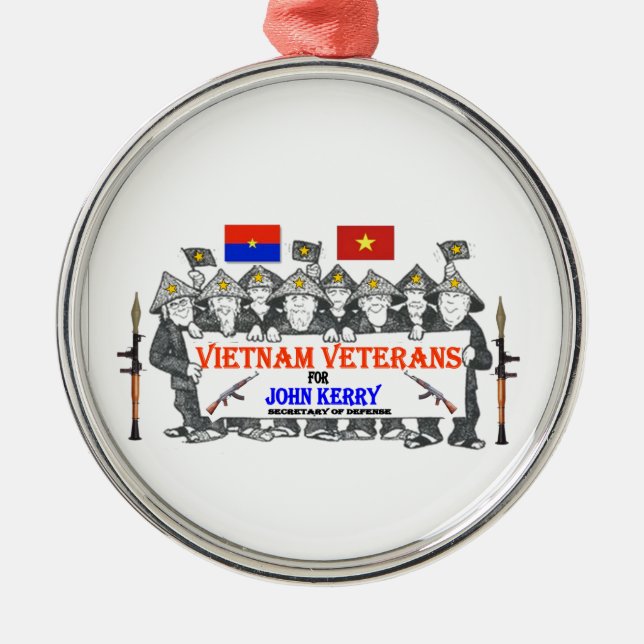 VIETNAM VETS for KERRY Metal Ornament (Front)