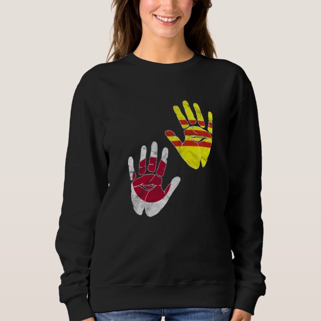 Vietnam Viet Kieu Flag Japanese Japan Proud Mixed  Sweatshirt (Front)