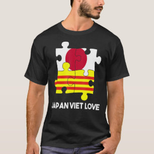 Vietnam Viet Kieu Flag Japanese Japan Proud Mixed  T-Shirt