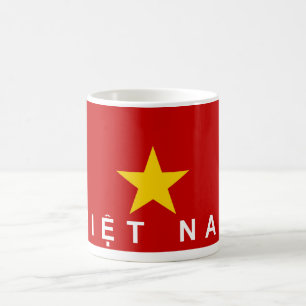 vietnam viet nam flag country text name coffee mug