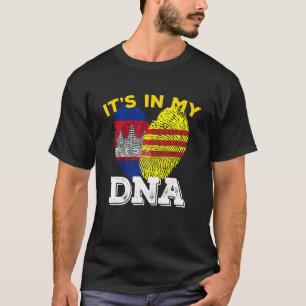 Vietnam Viet Vietnamese Flag Cambodia Khmer Mixed  T-Shirt