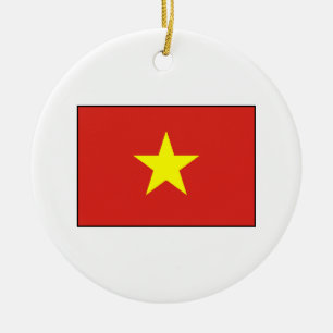 Vietnam – Vietnamese Flag Ceramic Ornament