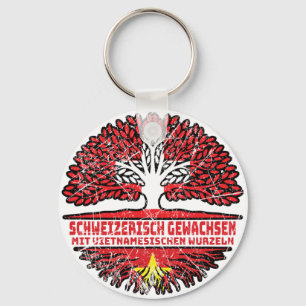 Vietnam Vietnamesisch Schweizer Schweiz Baum Key Ring