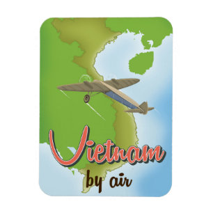 Vietnam vintage travel poster. magnet