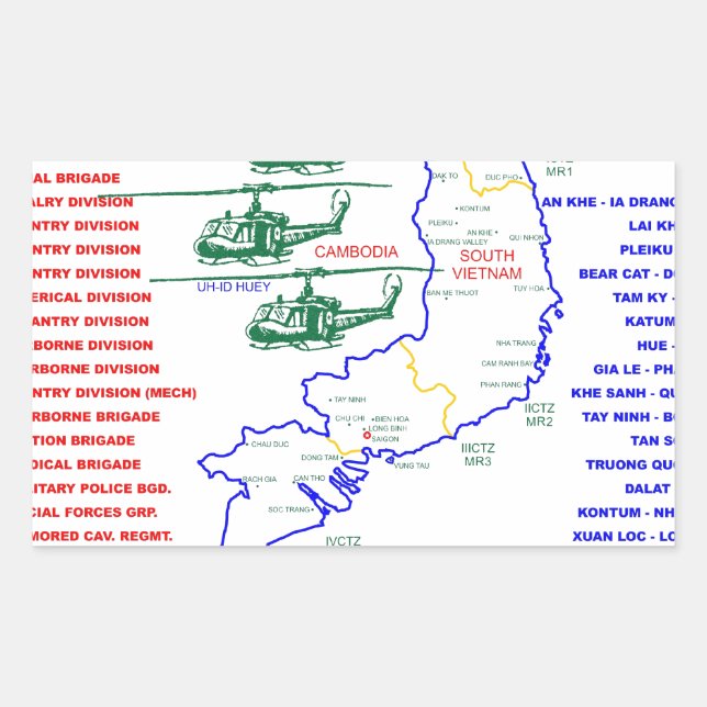 VIETNAM WAR. AMERICAN ARMY VETERAN RECTANGULAR STICKER (Front)