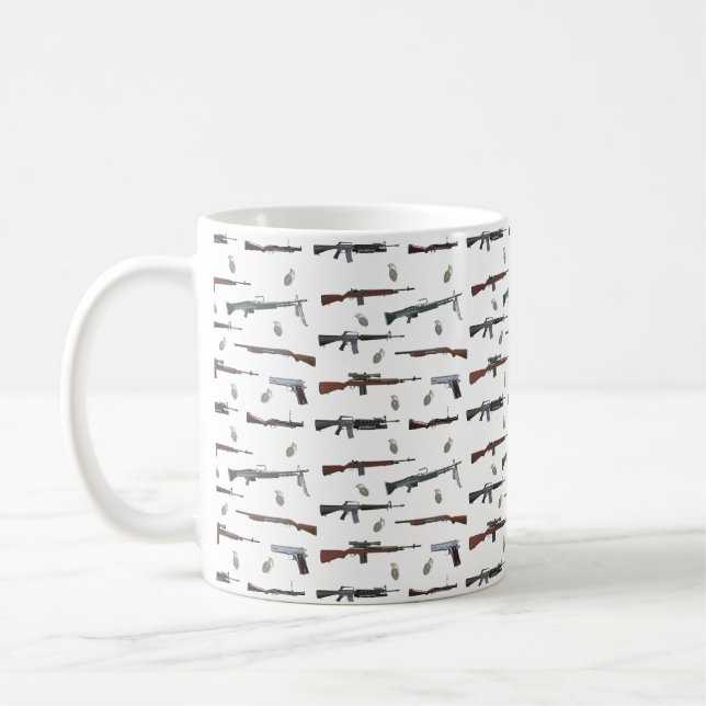 Vietnam War American Weapons Coffee Mug (Left)