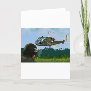 Vietnam War Bell Huey. Card