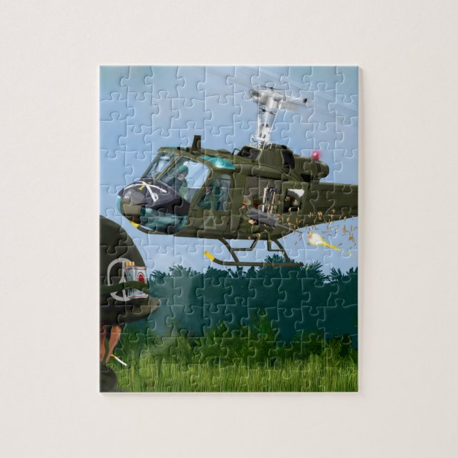 Vietnam War Bell Huey. Jigsaw Puzzle (Vertical)