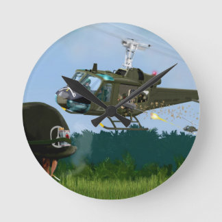 Vietnam War Bell Huey. Round Clock