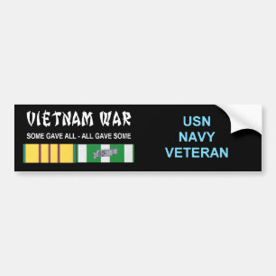 VIETNAM WAR NAVY VET BUMPER STICKER