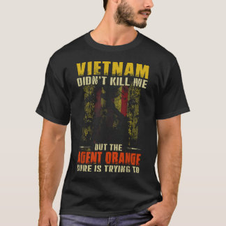 Vietnam War Orange Agent Military Victims Retired  T-Shirt