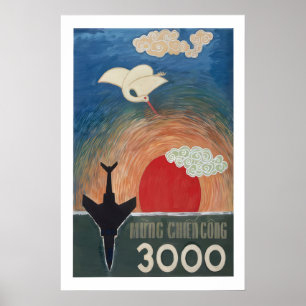 Vietnam War Propaganda Poster North Vietnam