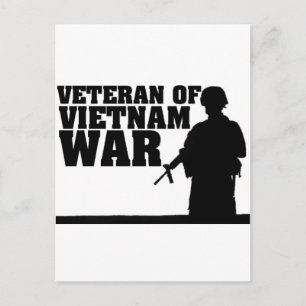 Vietnam War Verteran Postcard