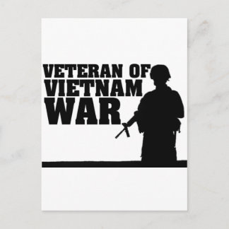 Vietnam War Verteran Postcard