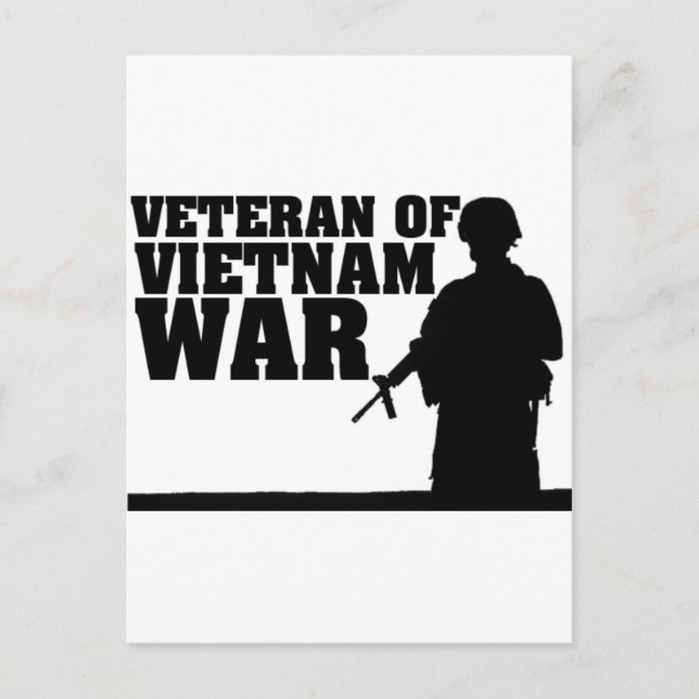 Vietnam War Verteran Postcard (Front)