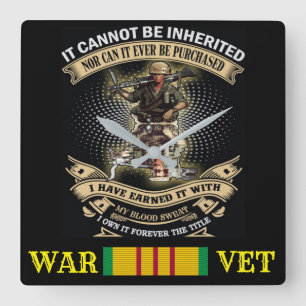 VIETNAM WAR VET CLOCK