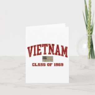 Vietnam War Veteran Shirt Military Cl Of 1969 Card