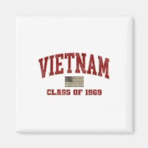 Vietnam War Veteran Shirt Military Cl Of 1969 Magnet