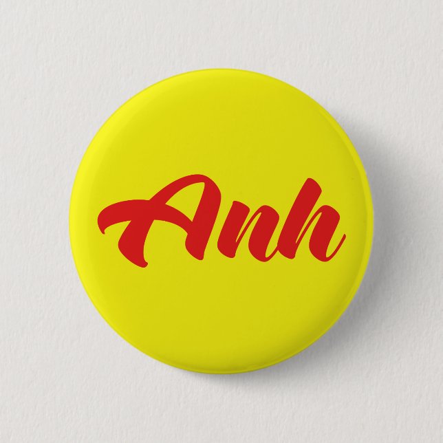Vietnamese Brother - Anh ~ Tiếng Việt Language 6 Cm Round Badge (Front)