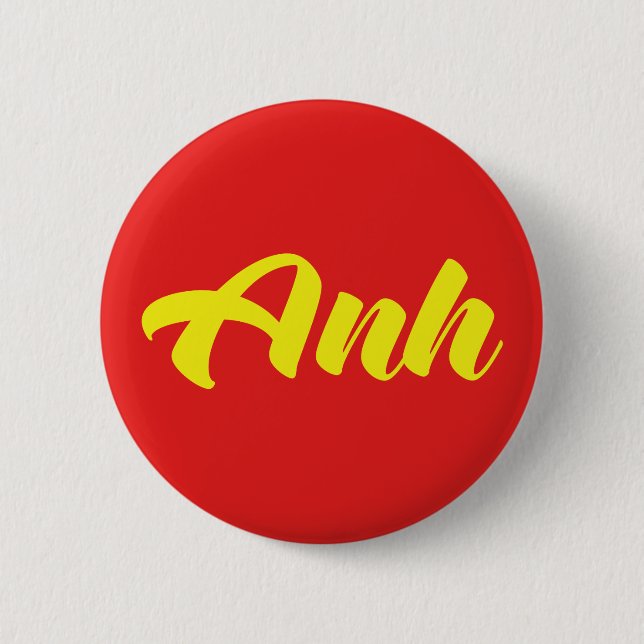 Vietnamese Brother - Anh ~ Tiếng Việt Language 6 Cm Round Badge (Front)