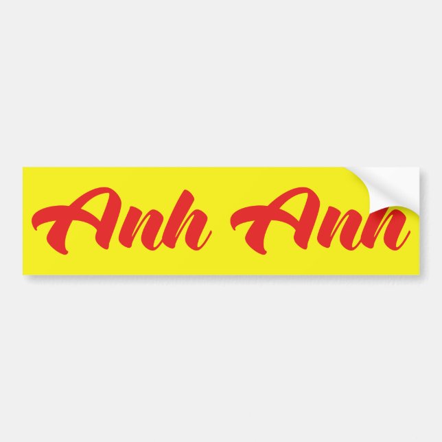 Vietnamese Brother - Anh ~ Tiếng Việt Language Bumper Sticker (Front)