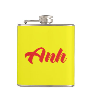 Vietnamese Brother - Anh ~ Tiếng Việt Language Hip Flask