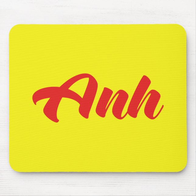 Vietnamese Brother - Anh ~ Tiếng Việt Language Mouse Pad (Front)