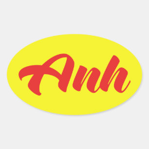 Vietnamese Brother - Anh ~ Tiếng Việt Language Oval Sticker