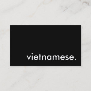 vietnamese. business card
