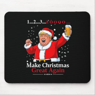 Vietnamese Christmas Beer Party Trump Make Christm Mouse Pad