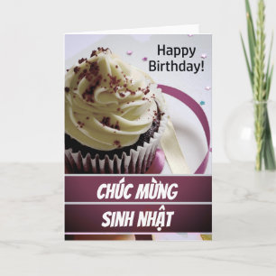Vietnamese Chúc mừng sinh nhật Vietnam Birthday Card