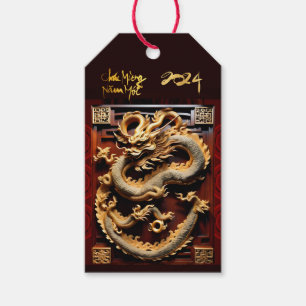 Vietnamese Drums Têt Dragon New Year personal GT Gift Tags