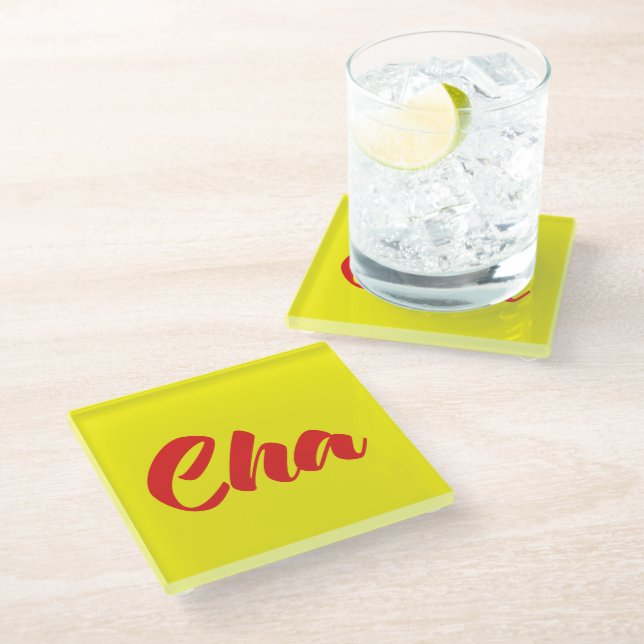 Vietnamese Father - Cha ~ Tiếng Việt Language Glass Coaster (Angled)