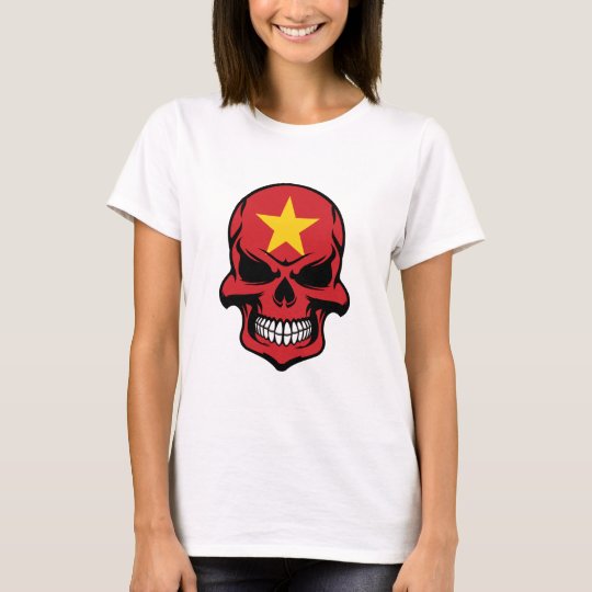 Vietnamese Flag Skull T-Shirt