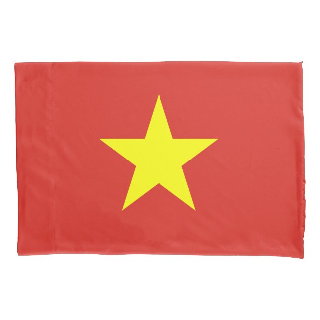 Vietnamese Flag (Vietnam) Pillowcase (Front-Left)