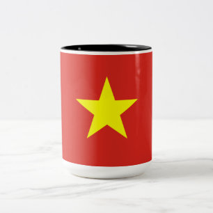 Vietnamese Flag (Vietnam) Two-Tone Coffee Mug