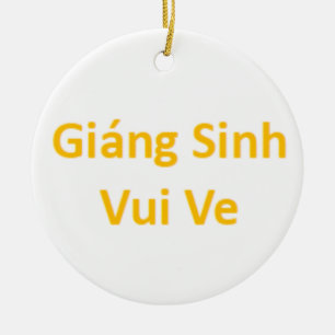 vietnamese giáng sinh vui ve ceramic ornament