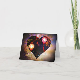 Vietnamese Lantern Folded Notecard