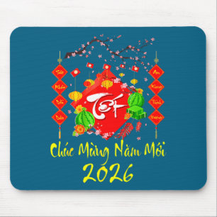 Vietnamese Lunar New Year 2026 Tet Viet Chuc Mung Mouse Pad