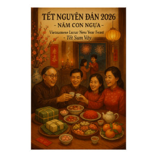 Vietnamese Lunar New Year Feast 2026 Poster